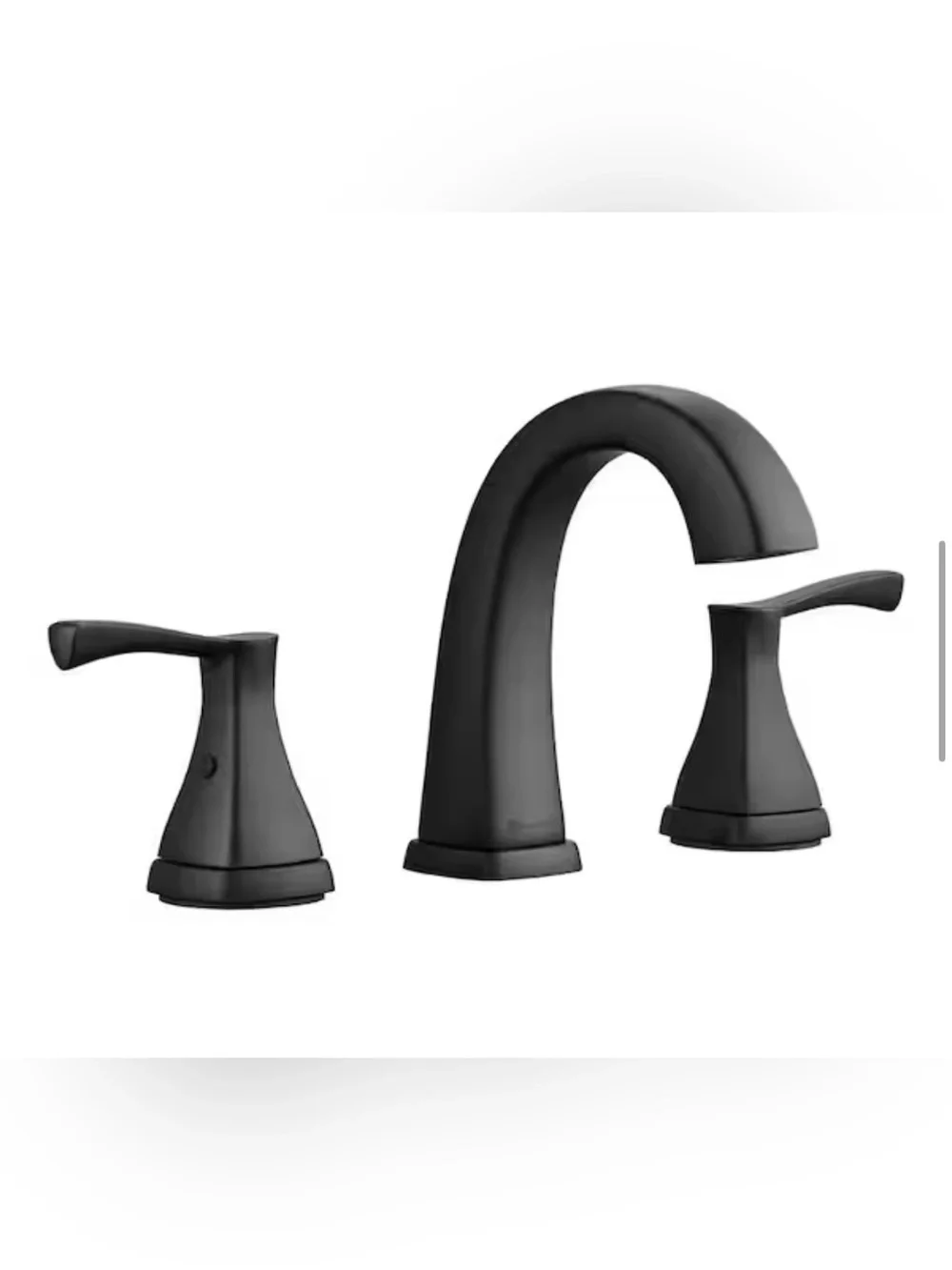 Glacier Bay Calandine Matte Black Two-Handle Bathroom Faucet - 8 in Widespread